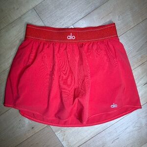 Alo Match Point Tennis Skirt - Red Hot Summer